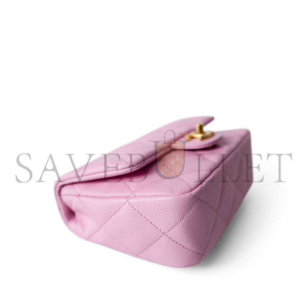 CHANEL MASTER PINK CAVIAR QUILTED SWEETHEART FLAP GOLD HARDWARE (20*14*6cm) 